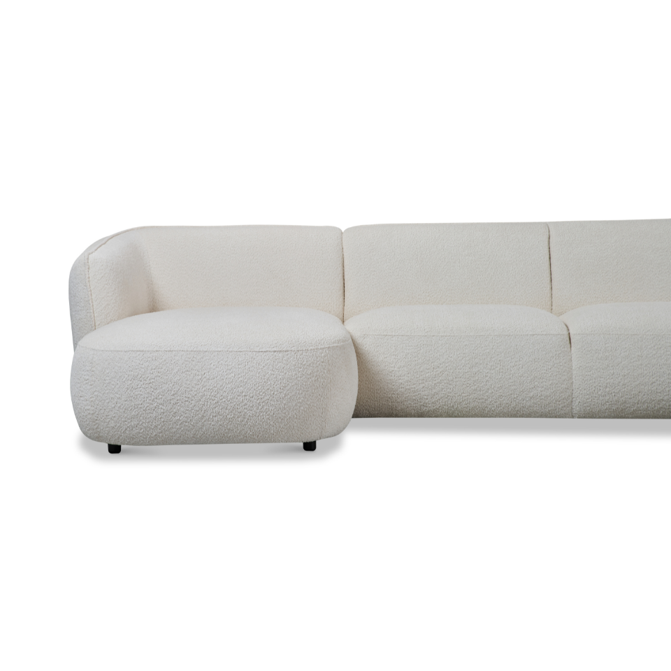 Canapé d'angle en U Loures 139 Tissu bouclé tissé