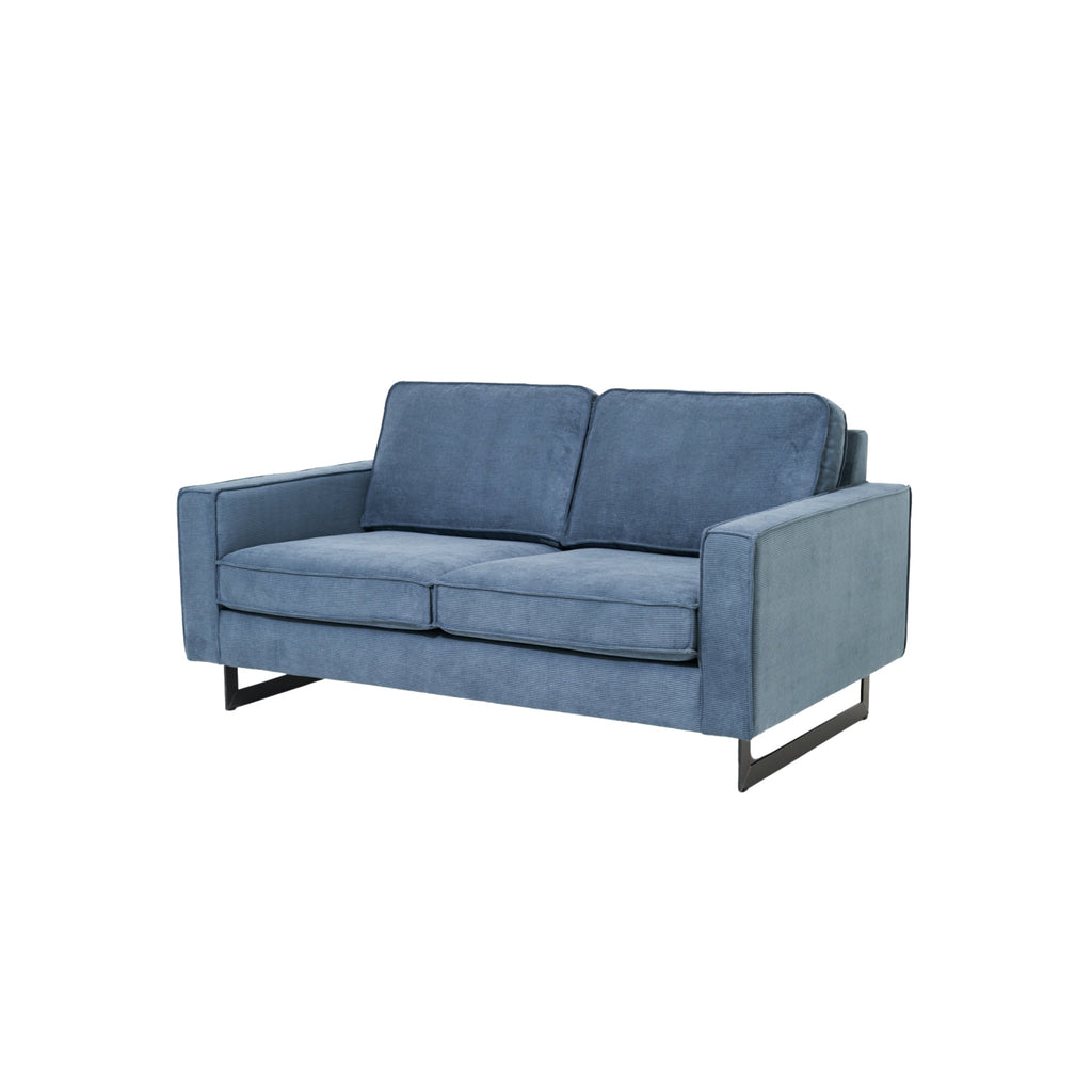 Canapé Pinto 65 en tissu velours côtelé doux