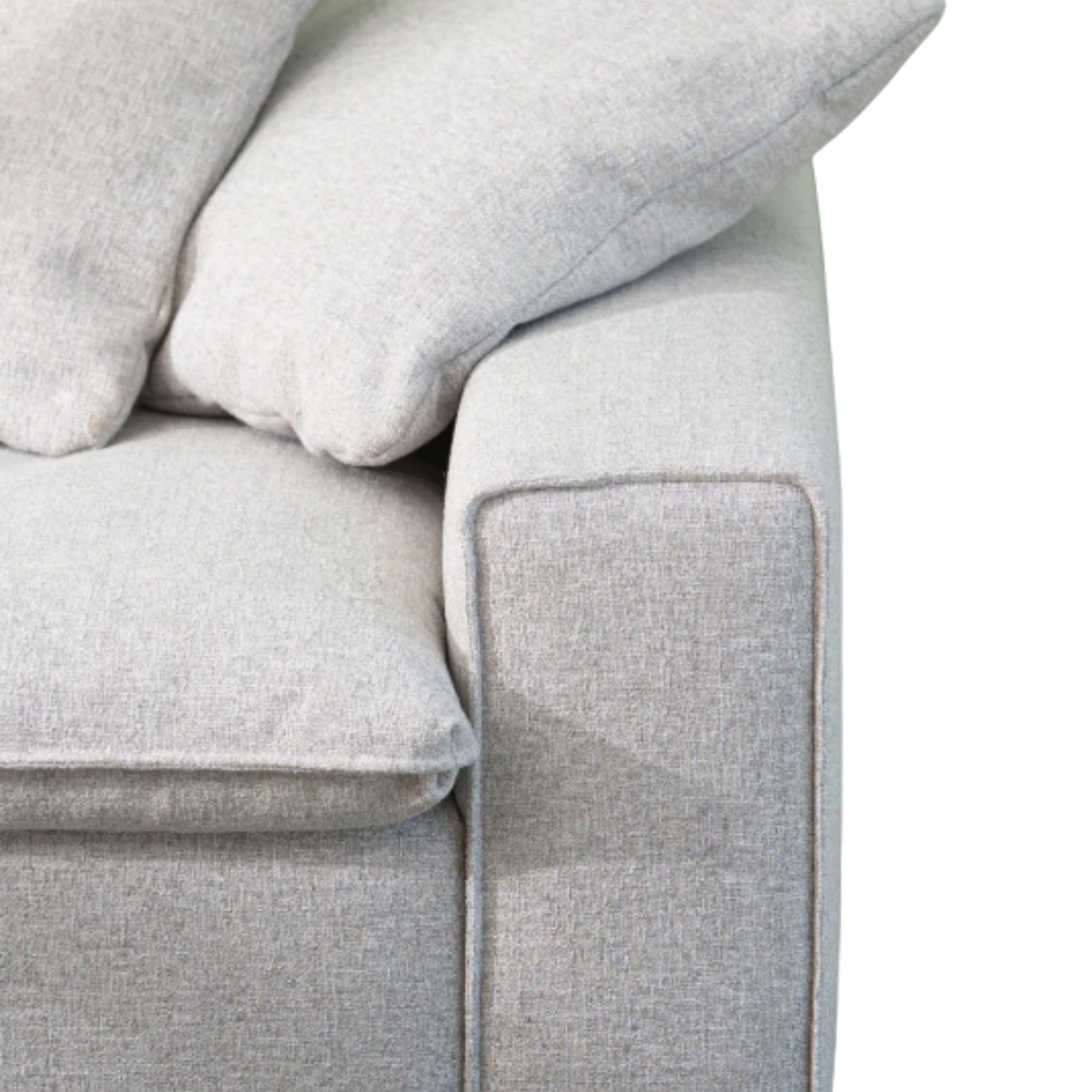 Canapé modulaire 2 pièces Kiel, tissu aspect lin 90,5