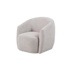 Fauteuil pivotant Gela Beige 33 Tissu bouclé tissé