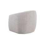 Fauteuil pivotant Gela Beige 33 Tissu bouclé tissé