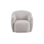 Fauteuil pivotant Gela Beige 33 Tissu bouclé tissé