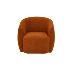 Fauteuil pivotant Gela 33 en tissu performant imitation peau de mouton