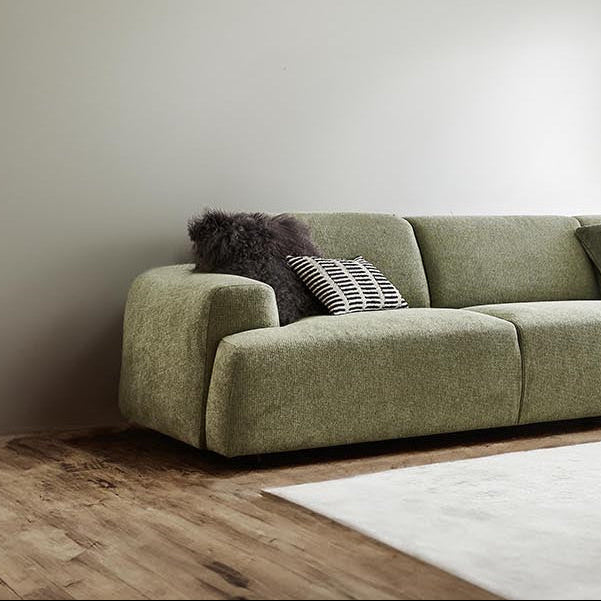 Canapé Kanto 93 Vert Opale Revêtement Doux et Volumineux