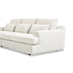 Canapé d'angle Roma 2 pièces en tissu tissé chiné 110