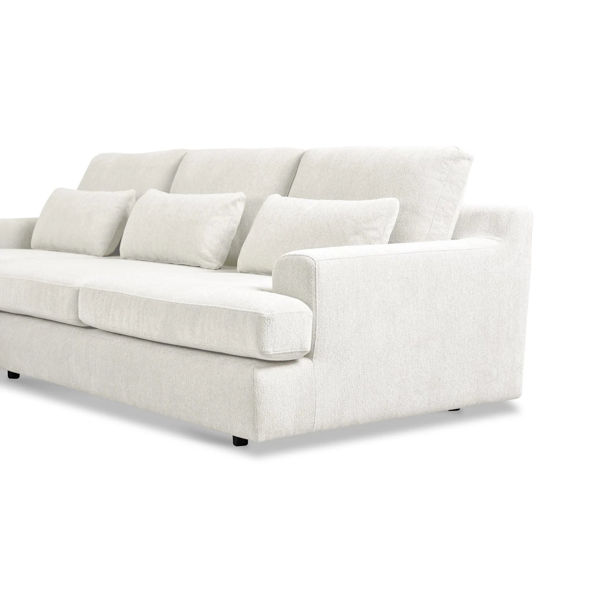 Canapé d'angle Roma 2 pièces en tissu tissé chiné 110