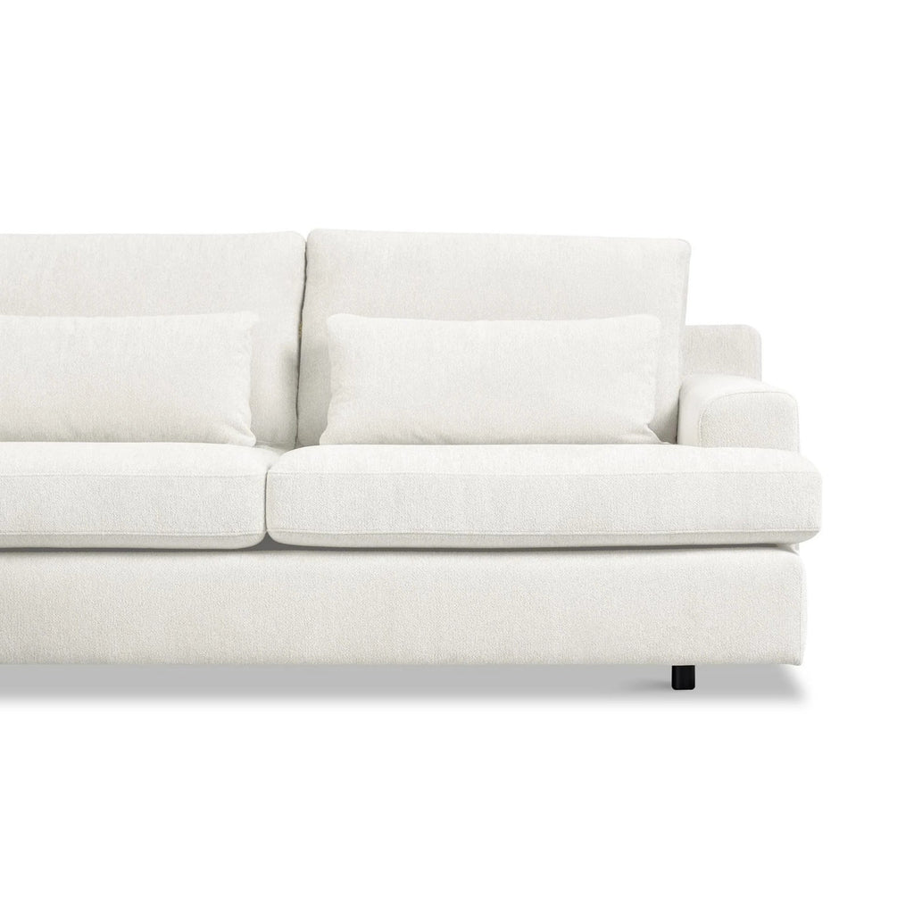 Canapé d'angle Roma 2 pièces en tissu tissé chiné 110