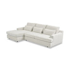 Canapé d'angle Roma 2 pièces en tissu tissé chiné 110