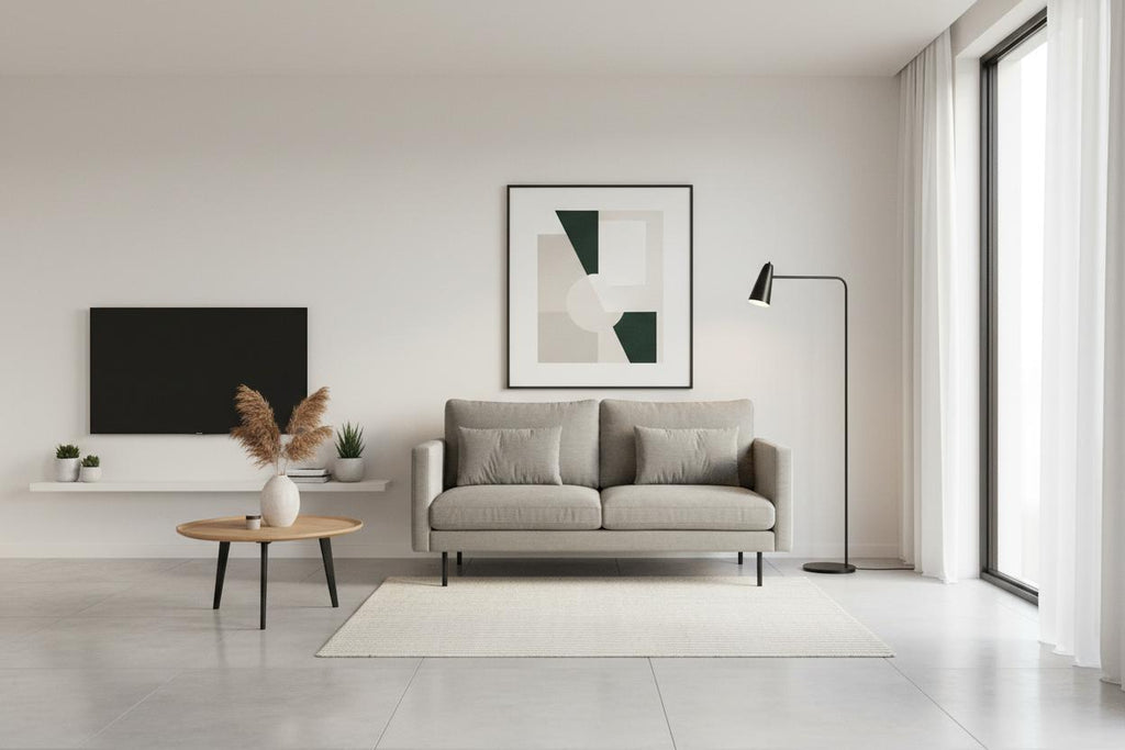 Canapé deux places Sicilia 61 en velours côtelé doux