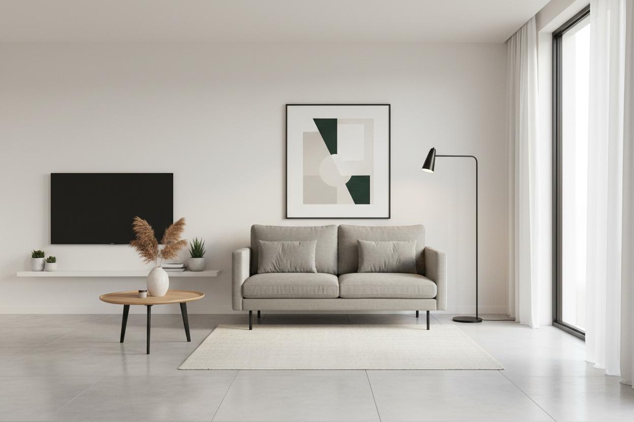 Canapé deux places Sicilia 61 en velours côtelé doux