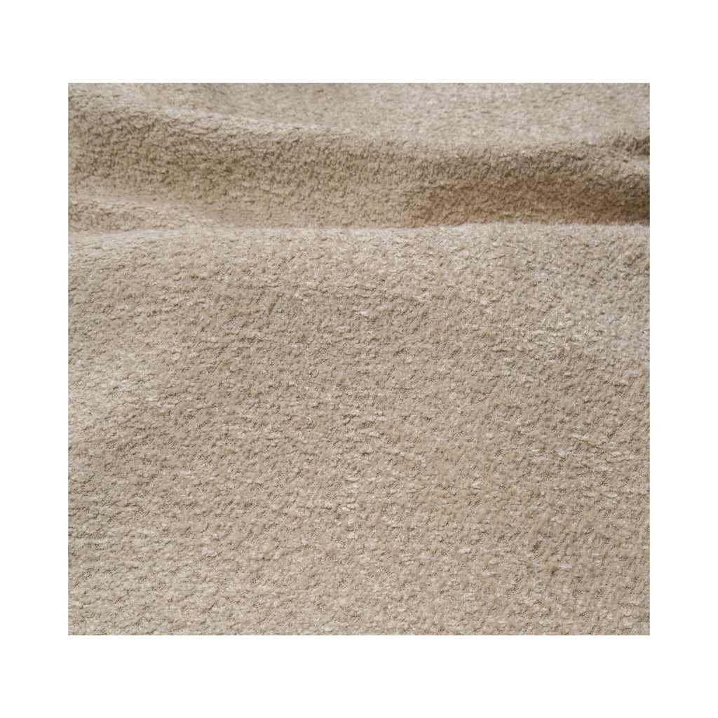 Canapé d'angle 3 pièces Loures en tissu bouclé beige 107