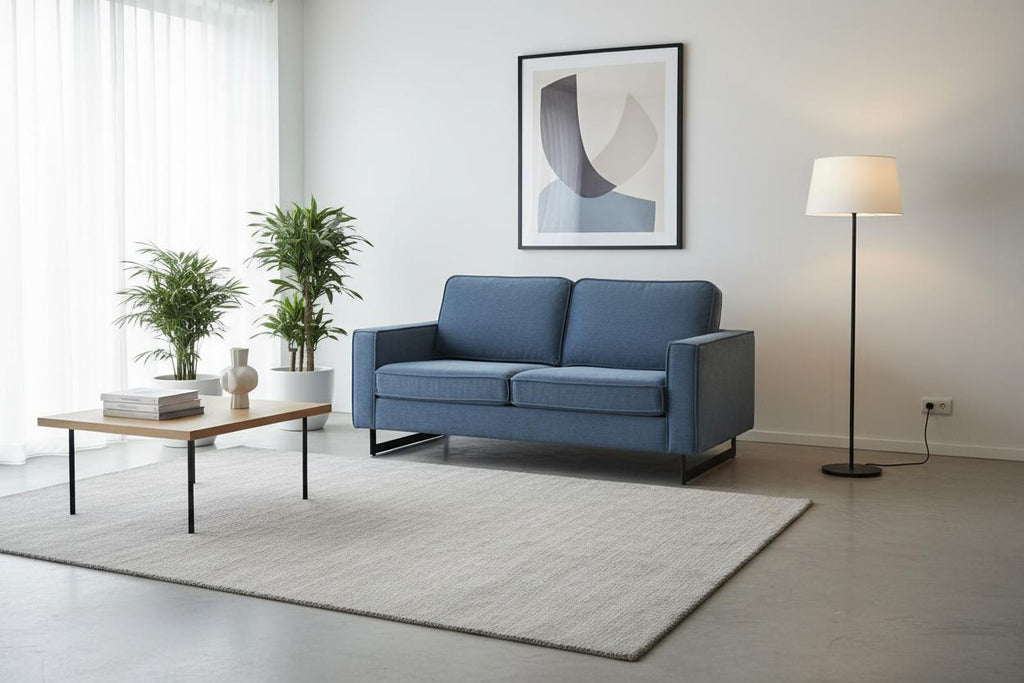 Canapé Pinto 65 en tissu velours côtelé doux